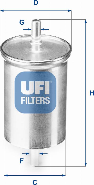 UFI 31.923.00 - Filtro carburante www.autoricambi360.it