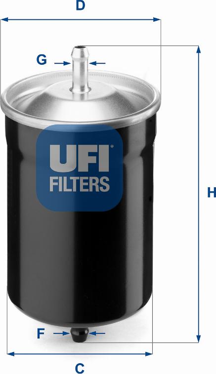 UFI 31.500.00 - Filtro carburante www.autoricambi360.it