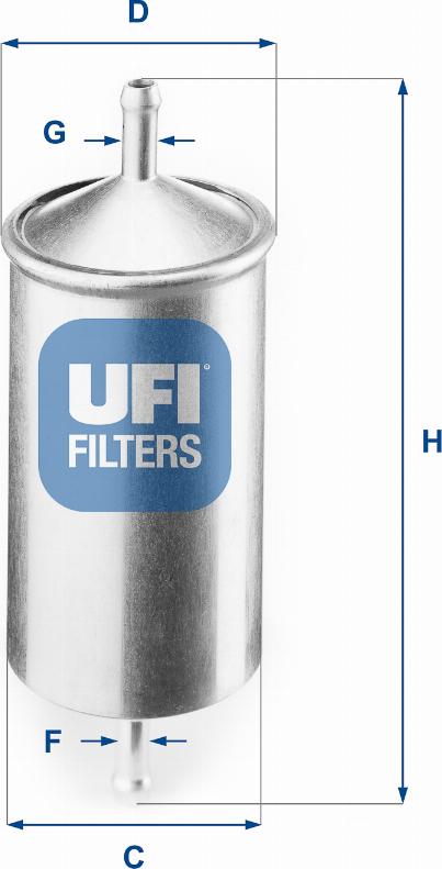 UFI 31.501.00 - Filtro carburante www.autoricambi360.it