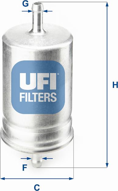 UFI 31.510.00 - Filtro carburante www.autoricambi360.it
