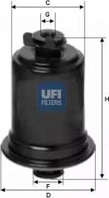 UFI 31.554.00 - Filtro carburante www.autoricambi360.it