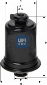 UFI 31.558.00 - Filtro carburante www.autoricambi360.it
