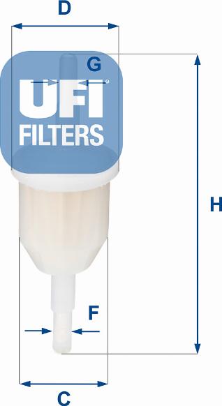 UFI 31.009.00 - Filtro carburante www.autoricambi360.it