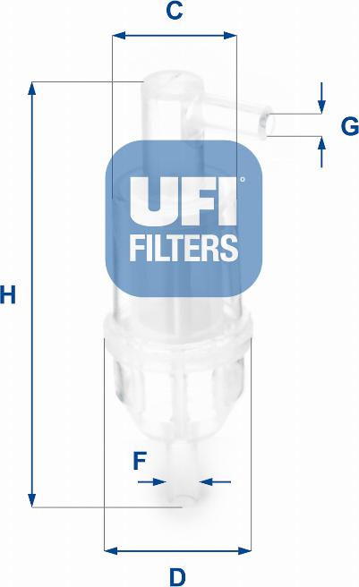 UFI 31.013.00 - Filtro carburante www.autoricambi360.it