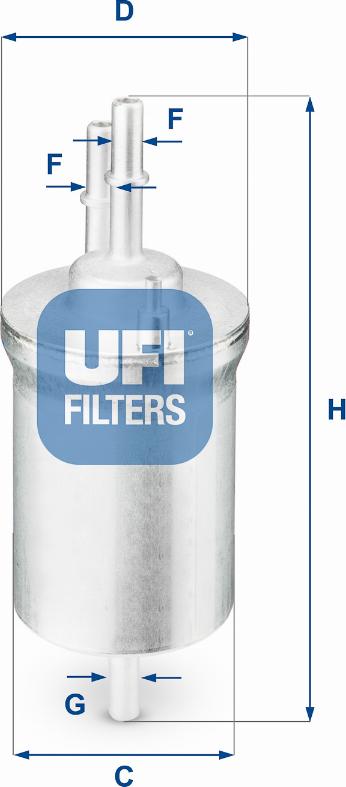 UFI 31.840.00 - Filtro carburante www.autoricambi360.it