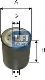 UFI 24.158.00 - Filtro carburante www.autoricambi360.it