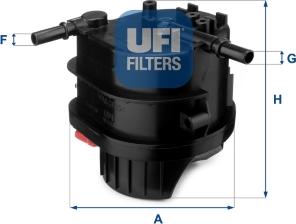 UFI 24.015.00 - Filtro carburante www.autoricambi360.it