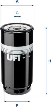 UFI 24.142.00 - Filtro carburante www.autoricambi360.it