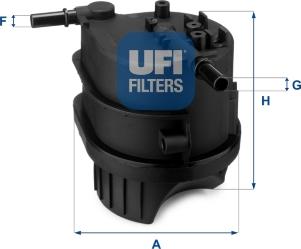 UFI 24.343.00 - Filtro carburante www.autoricambi360.it