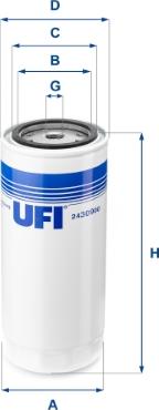 UFI 24.309.00 - Filtro carburante www.autoricambi360.it