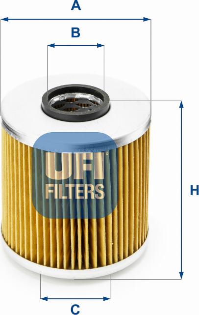 UFI 25.541.00 - Filtro olio www.autoricambi360.it