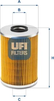 UFI 25.539.00 - Filtro olio www.autoricambi360.it