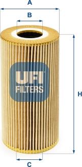 UFI 25.095.00 - Filtro olio www.autoricambi360.it
