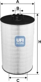 UFI 25.097.00 - Filtro olio www.autoricambi360.it