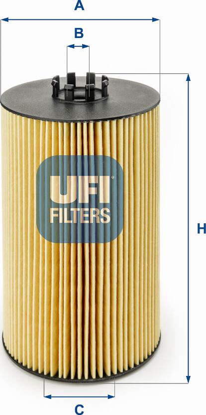 UFI 25.046.00 - Filtro olio www.autoricambi360.it
