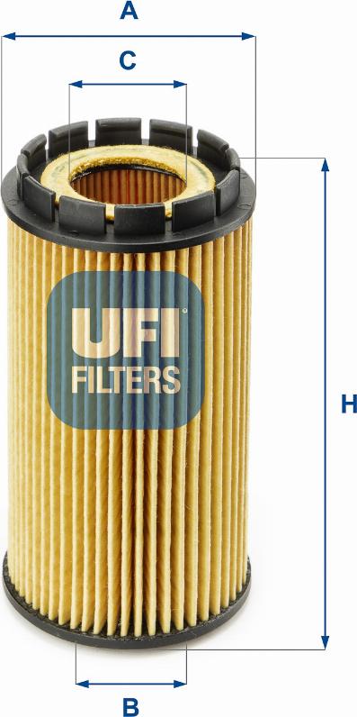 UFI 25.053.00 - Filtro olio www.autoricambi360.it