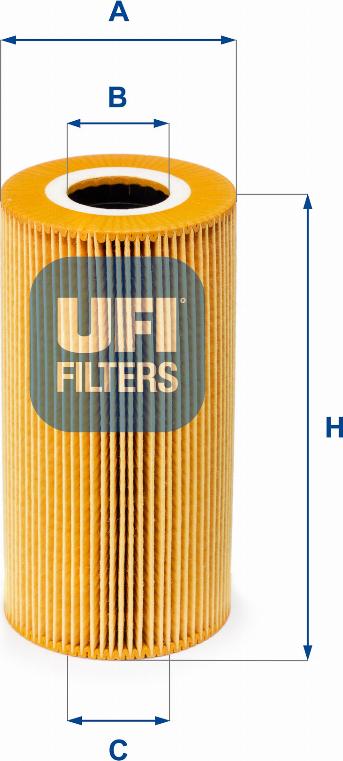 UFI 25.009.00 - Filtro olio www.autoricambi360.it
