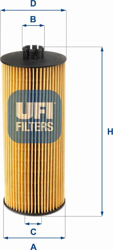 UFI 25.005.00 - Filtro olio www.autoricambi360.it
