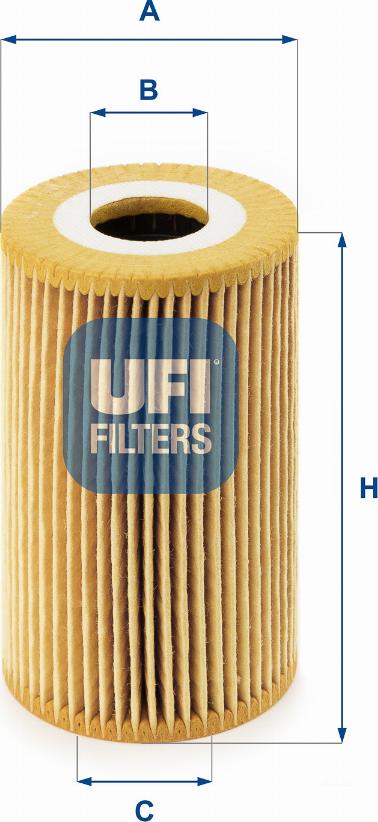 UFI 25.008.00 - Filtro olio www.autoricambi360.it