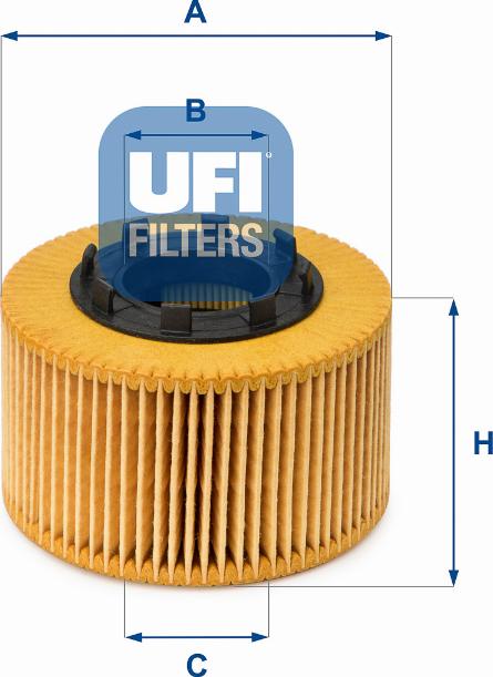 UFI 25.015.00 - Filtro olio www.autoricambi360.it