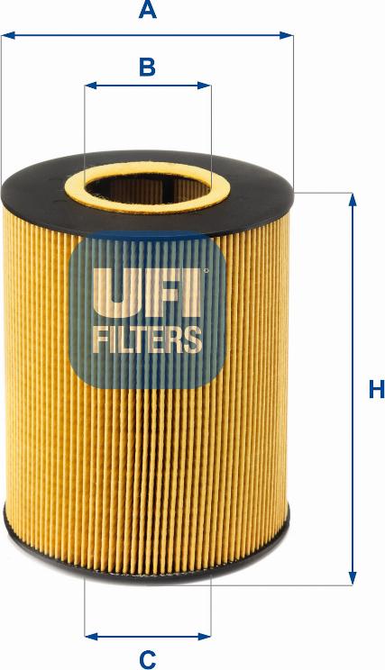 UFI 25.016.00 - Filtro olio www.autoricambi360.it