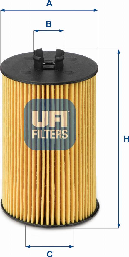 UFI 25.012.00 - Filtro olio www.autoricambi360.it