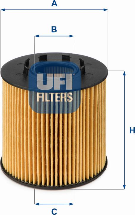 UFI 25.033.00 - Filtro olio www.autoricambi360.it