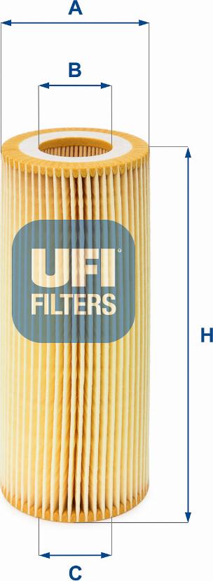 UFI 25.021.00 - Filtro olio www.autoricambi360.it