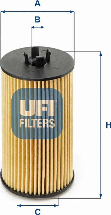 UFI 25.199.00 - Filtro olio www.autoricambi360.it
