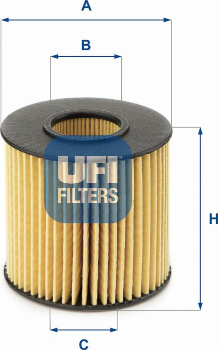 UFI 25.196.00 - Filtro olio www.autoricambi360.it
