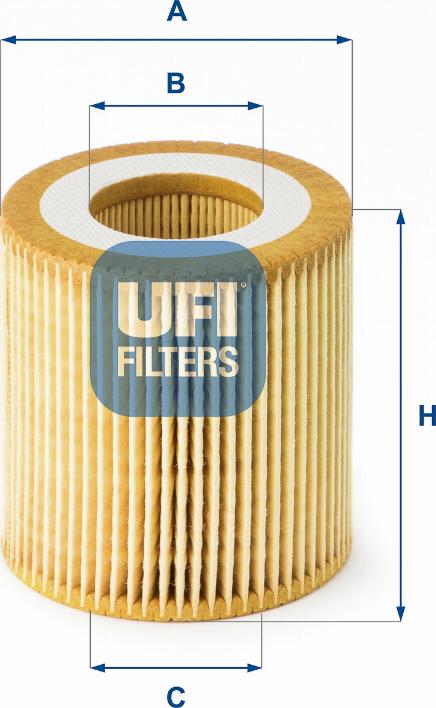 UFI 25.191.00 - Filtro olio www.autoricambi360.it
