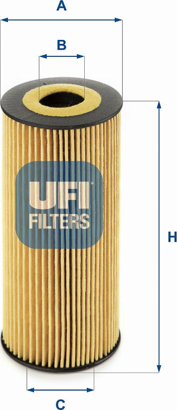 UFI 25.198.00 - Filtro olio www.autoricambi360.it