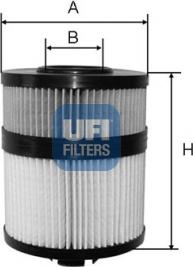 UFI 25.108.00 - Filtro olio www.autoricambi360.it