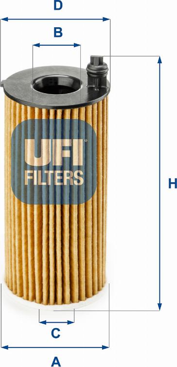 UFI 25.188.00 - Filtro olio www.autoricambi360.it