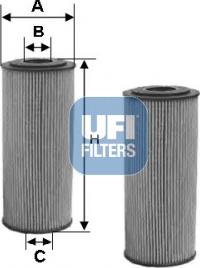 UFI 25.133.00 - Filtro olio www.autoricambi360.it