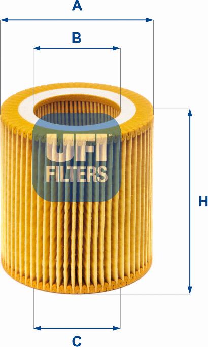 UFI 25.171.00 - Filtro olio www.autoricambi360.it