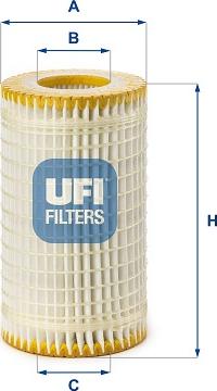 UFI 25.310.00 - Filtro olio www.autoricambi360.it