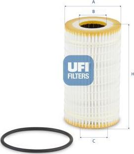 UFI 25.310.00 - Filtro olio www.autoricambi360.it