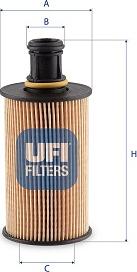 UFI 25.290.00 - Filtro olio www.autoricambi360.it