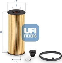 UFI 25.291.00 - Filtro olio www.autoricambi360.it