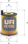 UFI 25.253.00 - Filtro olio www.autoricambi360.it