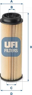 UFI 25.252.00 - Filtro olio www.autoricambi360.it