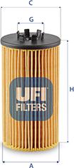 UFI 25.257.00 - Filtro olio www.autoricambi360.it