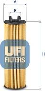 UFI 25.262.00 - Filtro olio www.autoricambi360.it
