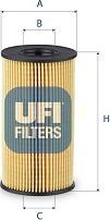 UFI 25.267.00 - Filtro olio www.autoricambi360.it