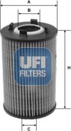 UFI 25.219.00 - Filtro olio www.autoricambi360.it