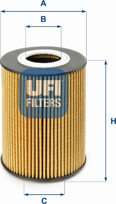 UFI 25.210.00 - Filtro olio www.autoricambi360.it