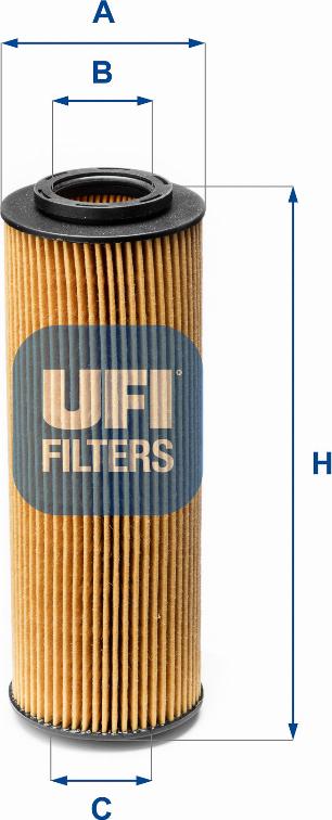 UFI 25.213.00 - Filtro olio www.autoricambi360.it