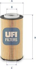 UFI 25.239.00 - Filtro olio www.autoricambi360.it