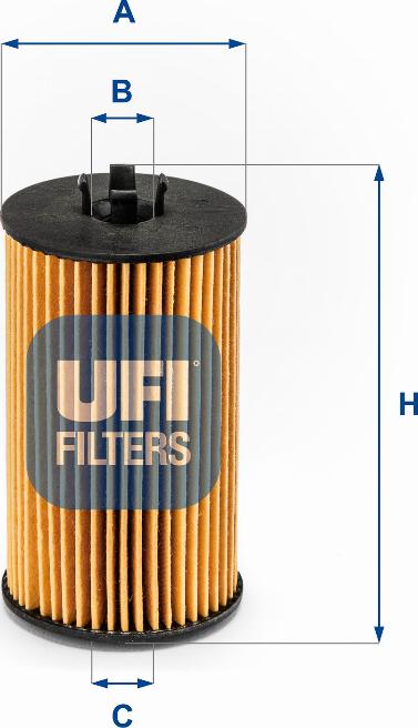 UFI 25.225.00 - Filtro olio www.autoricambi360.it
